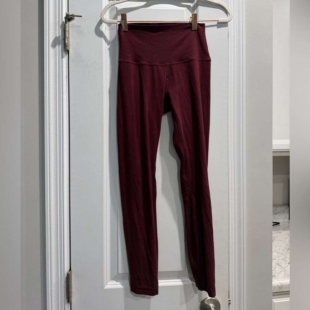 Lululemon Wunder Under Nulu High Rise Pants Leggings - Dramatic Magenta - Size 4